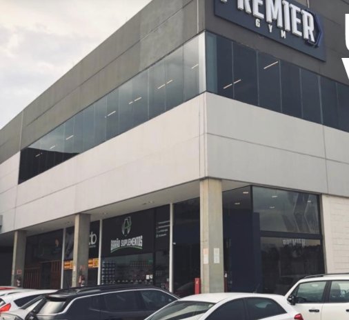 Fachada de uma academia em sorocaba