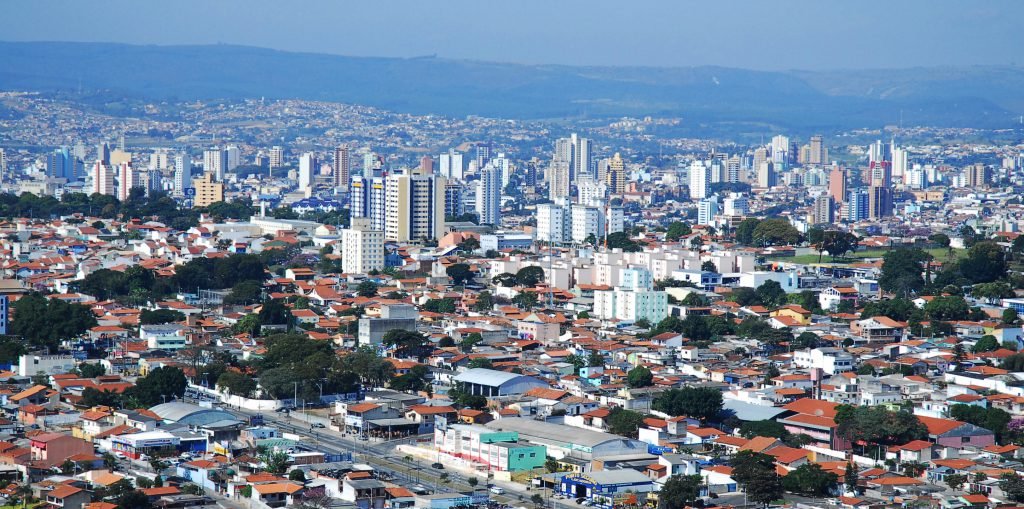 vista aerea da cidade de sorocaba