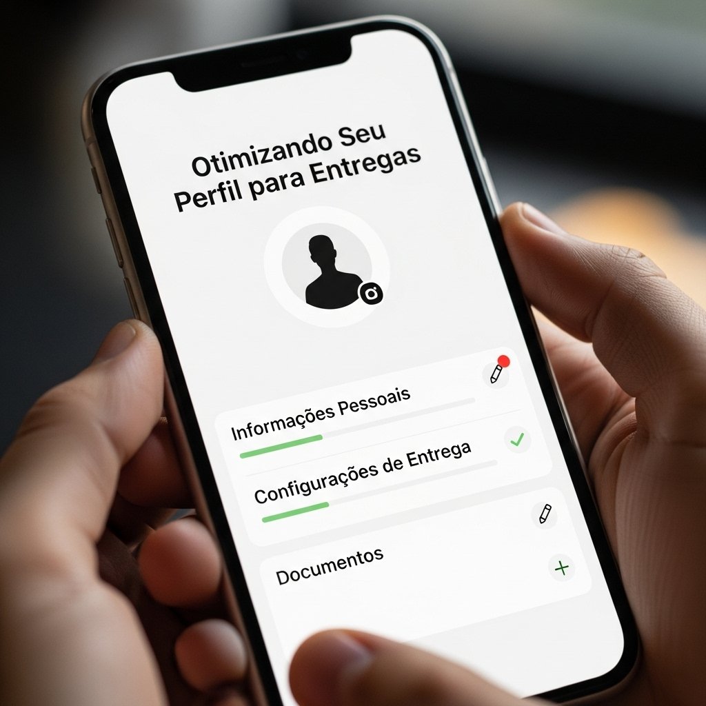 uma pessoa otimizando seu perfil para delivery no google meu negócio